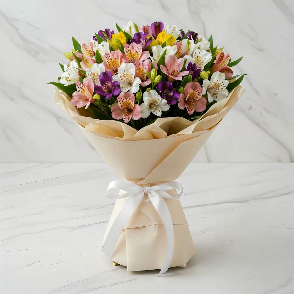 Букет цветов из: Альстромерии в Старой Вичуге