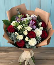 Букет цветов из:  Розы и Альстромерии #REPLACE_PRED# Старой Вичуге