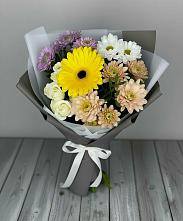 Букет цветов из:  Розы, Герберы и Хризантемы #REPLACE_PRED# Старой Вичуге