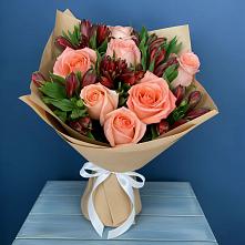 Букет цветов из:  Розы и Альстромерии #REPLACE_PRED# Старой Вичуге