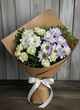 Букет цветов из:  Хризантемы и Розы #REPLACE_PRED# Старой Вичуге