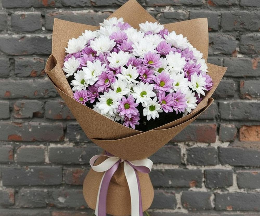 Букет цветов из: Хризантемы в Старой Вичуге