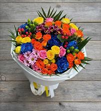 Букет цветов из:  Розы и Хризантемы в Старой Вичуге