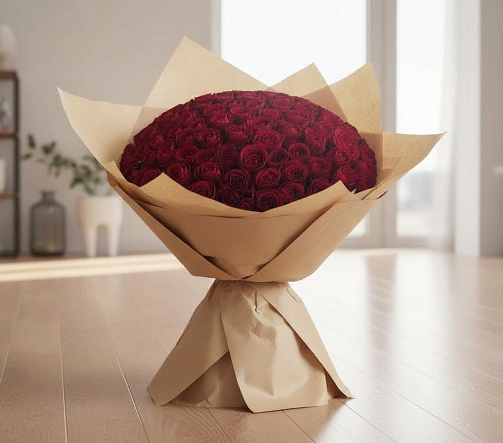 Букет 101 Красная роза в Старой Вичуге