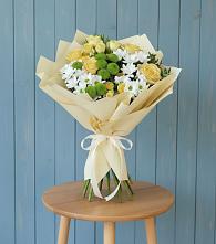 Букет цветов из:  Хризантемы и Розы в Старой Вичуге