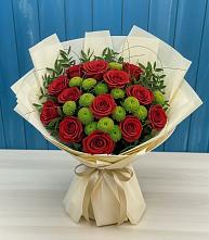 Букет цветов из:  Розы и Хризантемы #REPLACE_PRED# Старой Вичуге