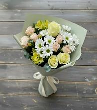 Букет цветов из:  Альстромерии, Розы и Хризантемы в Старой Вичуге