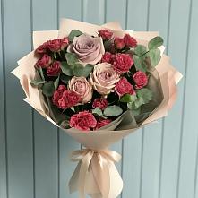 Букет цветов из:  Гвоздики и Розы в Старой Вичуге