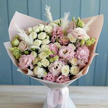 Букет цветов из:  Альстромерии и Розы в Старой Вичуге
