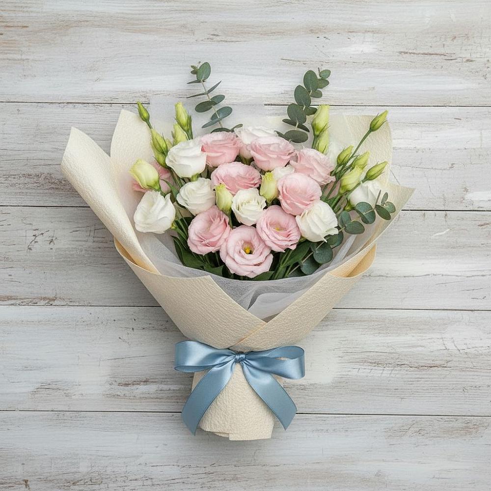 Букет цветов из: Лизиантусы в Старой Вичуге